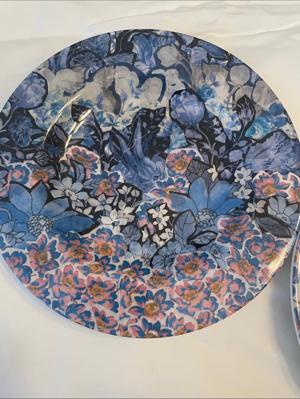 Williams Sonoma Michelle Kim Watercolor Plastic Outdoor Plates (5) - Picture 5 of 10